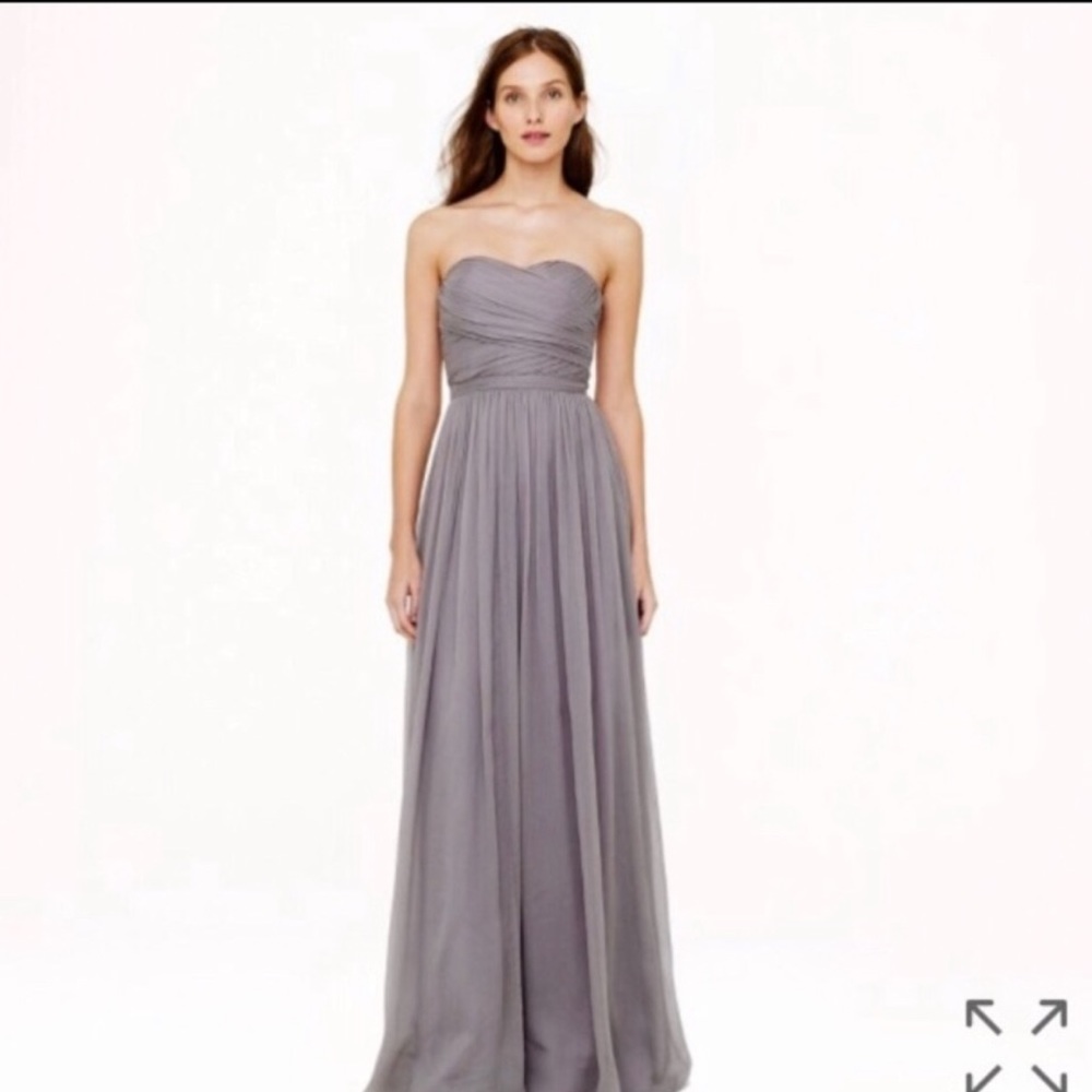 J. Crew Arabelle Gown In Graphite